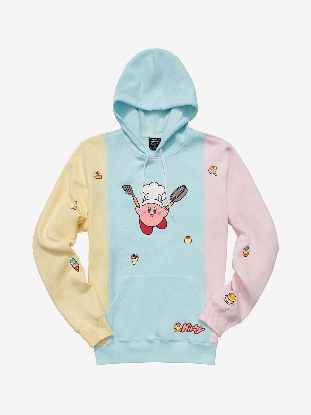 Nintendo Kirby Chef Kirby Color Blocked Hoodie - BoxLunch Exclusive